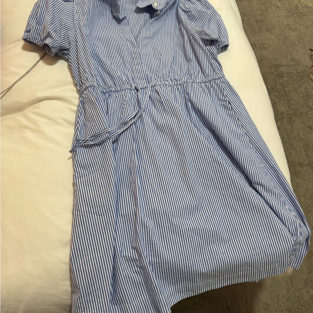 Blue Striped Kids Dress
